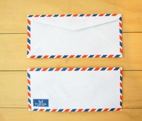 Airmail Envelope, set of 20, Airplane