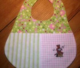 Personalized Baby Bibs. Embroidered Name or Graphic You Choose Color Theme