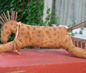 Primitive Running Horse - Shelf Sitter or Tuck - For Your Hutch, Cupboard or Mantel