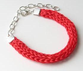 red silk bracelet