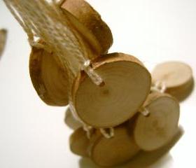  12 Hang Tag Blanks Unfinished Wood Tree Branch Slice 1 inch 