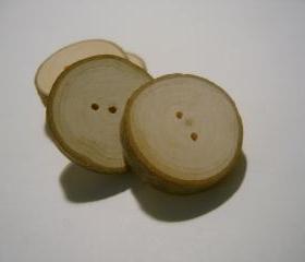 110 Tree Branch Buttons Wooden Wedding Button 1 inch