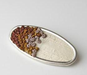 Brown Gradient Brooch 