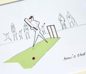 Cricket Anonymity Illustrative print (10' x 12' / 255mm x 305mm)