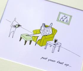 Dad's rest, Anonymity Illustrative print (10' x 12' / 255mm x 305mm)