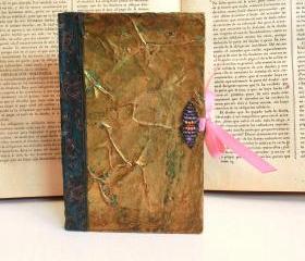 Golden&green antique style notebook/ diary 
