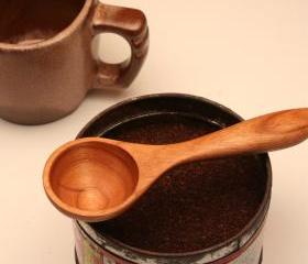 Wooden coffee scoop and measuring spoon 1 tablespoon