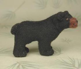 Black Bear Cub Soft Sculpture Miniature