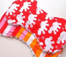baby burp cloths - set of 2