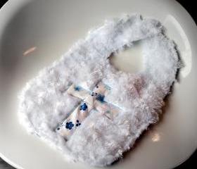 cross Baby Bib Baby Dedication Christening