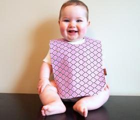 Baby girl bib minky Bib lilac purple