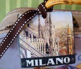 Milan Vintage Style Customized Luggage Tag
