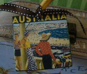 Australia Vintage Style Customized Luggage Tag