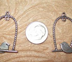 Three Birdies on Swings Charms