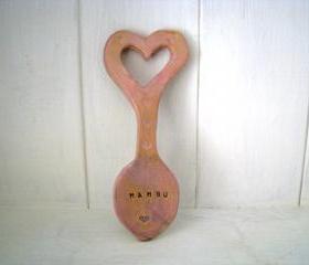 Mamgu (Grandma in Welsh) Handmade Ceramic Lovespoon. Made in Wales, UK