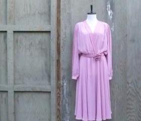 1980s Pink Working Girl Dress