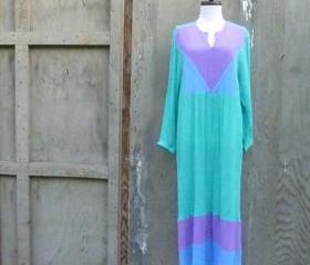 1970s Leisure Gown Maxi Dress