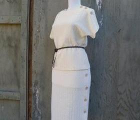 1960s 2 Piece Set Blouse and Skirt