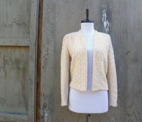 1960s Knit Jacket Off White No Closure