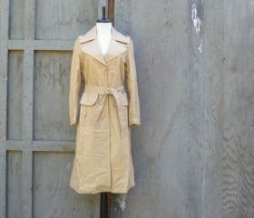 1970s Leather Trenchcoat