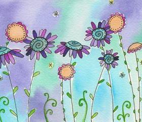 Grapejuice Original Watercolor Painting