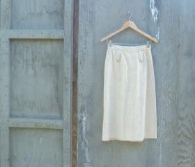 1970s Ultrasuede A Line Skirt in Tan