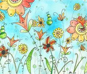 Peas & Carrots Original Watercolor Painting