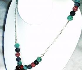  Agate beady bead Necklace