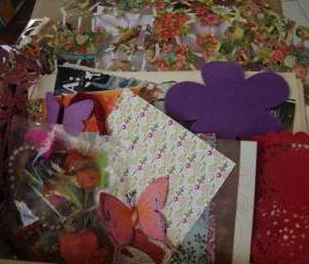 The Big Magic Surprise Summer Creations Box - a big box full of art,craft and mixed media supplies for your summer creations