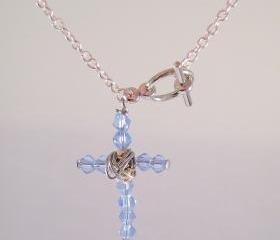 Crystal cross bracelet