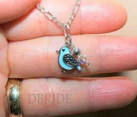 Sterling Silver Bird Bracelet - Silver Bracelet - Bird Charm Bracelet - Gift