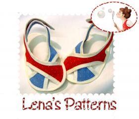 Baby Sandals Sewing Pattern - French Chic sandals - booties - PDF