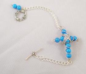 Beaded Cross Bracelet
