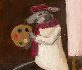 Mouse Art Painting Limited Edition Print - The Artist Mouse