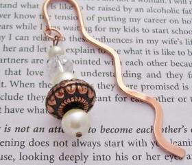 Beaded Bookmark Copper