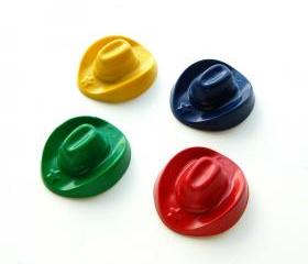 Cowboy Cowgirl Party Favors - Package of 12 Cowboy Hat Shaped Crayons