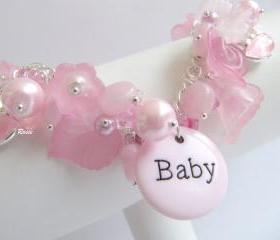 Pink bracelet, New Mommy, it's a babygirl, newborn
