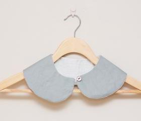 Peter Pan Collar - Detachable Peter Pan Collar in grey/gray