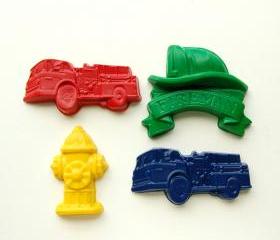 Fireman Party Favors - Package of 12 Firefighter Crayons