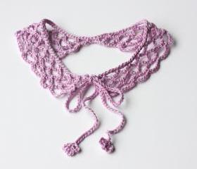 Lilac lace collar