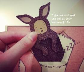 Mother's Day/Father's Day Grey Kangaroo Joey Card / Bookmark 'I'm thankful to be your Joey'
