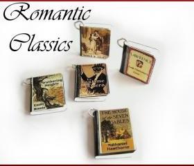 Romantic Classics Set of 5 Miniature Book Charms