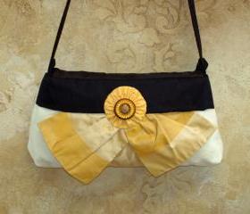 Preakness Black Eyed Susan Clutch, Handbag, Carolina Moon Designs
