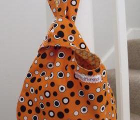 shoulder bag tote bag shopping bag reversible sewing bag knitting bag casual bag two for one
