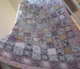 patchwork quilt cottage style shabby chic style quilt handmade quilt cover girls patchwork quilt wedding gift