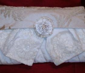 Custom Handcrafted Wedding Clutch For Bride