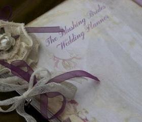 Wedding Planner - for the Blushing Bride - shabby chic vintage style - Custom