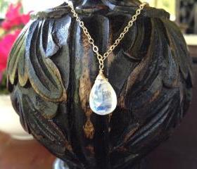 Simple and Elegant Moonstone drop