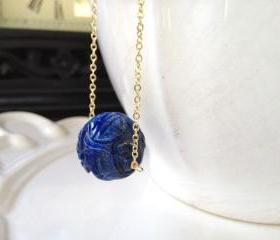 Lapis Asian Ball Pendant 