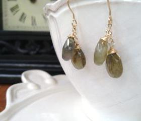 Labradorite Double Drop Earrings